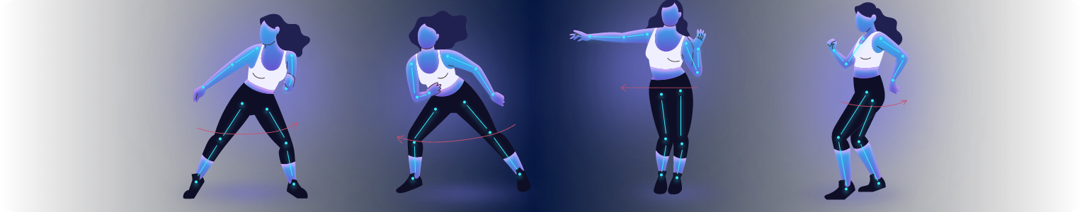 Plantillas de video de baile de body swap con IA